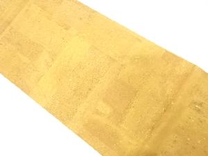 幾何学にのり散らし模様織り出し　袋帯